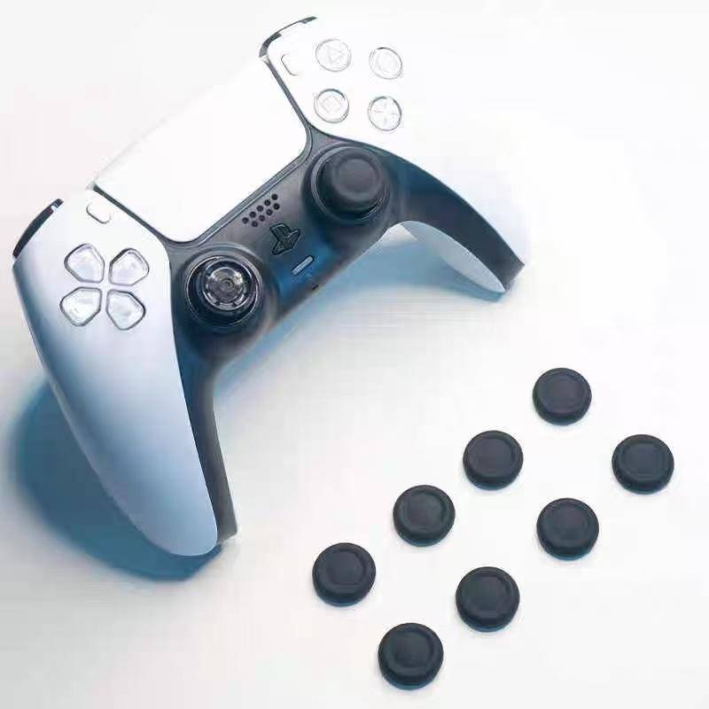 Halkskyddande Silikon Tumstick Greppkåpor för PS5 PS4 Controller Joystick Cover Skyddande Ersättnings Tillbehörssats