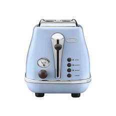 DeLonghi Icona Vintage CTOV2103.AZ Electric Toaster, 900 W – Light Blue