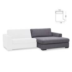 Lexpo Think modulsofa (Loft Curry stof, Think 110 chaiselong højrevendt)