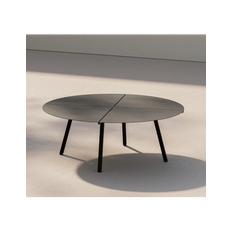 Metallbude Breeze lounge havebord i højstyrkestål H45 x Ø120 cm - Sort