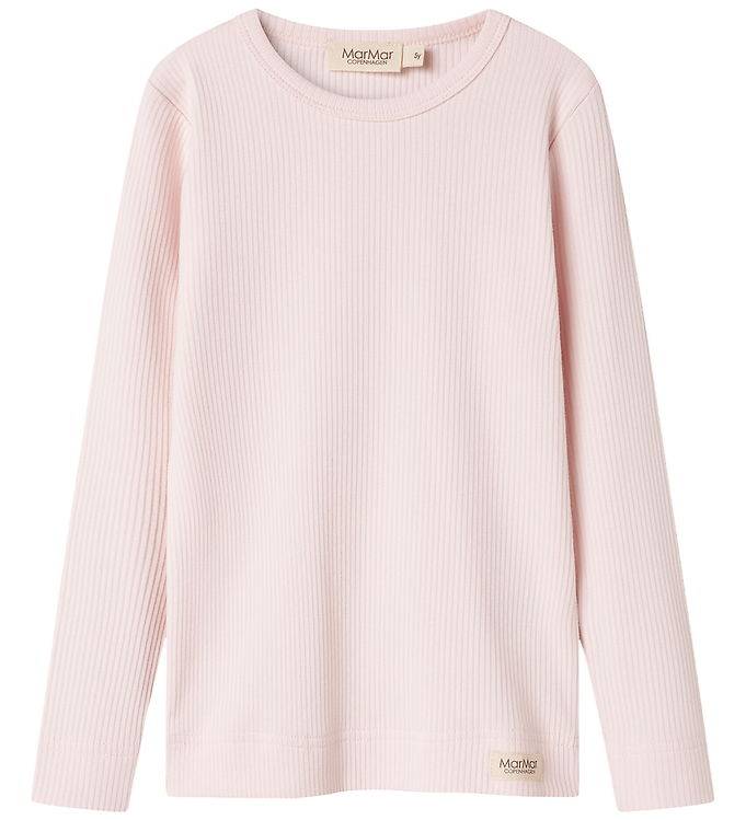 MarMar Bluse - Rib - Plain - Noos - Rosa - MarMar - 1½ år (86) - Bluse