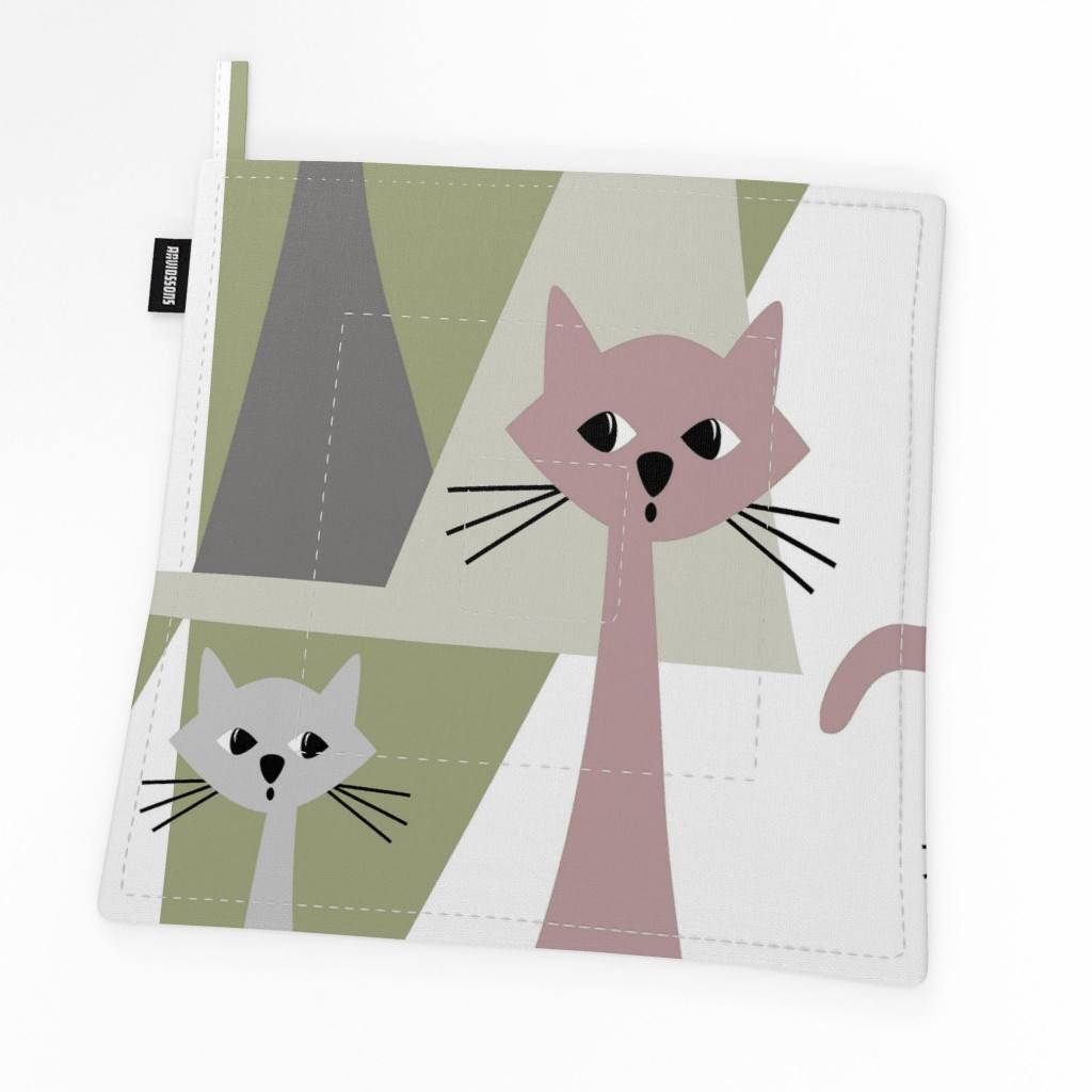 Arvidssons Kitty rosa grytlapp