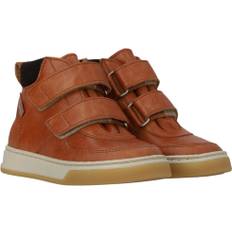 ANGULUS Midcut Tex-sneaker med Velcro 1789/1779 Tan/dark Brown Sneakers Str 29 - Læder hos Magasin