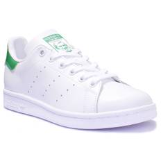 Adidas Stan Smith Leather Trainers In White Green For Women - 3.5 UK - 36 EU - 5 US / White Green