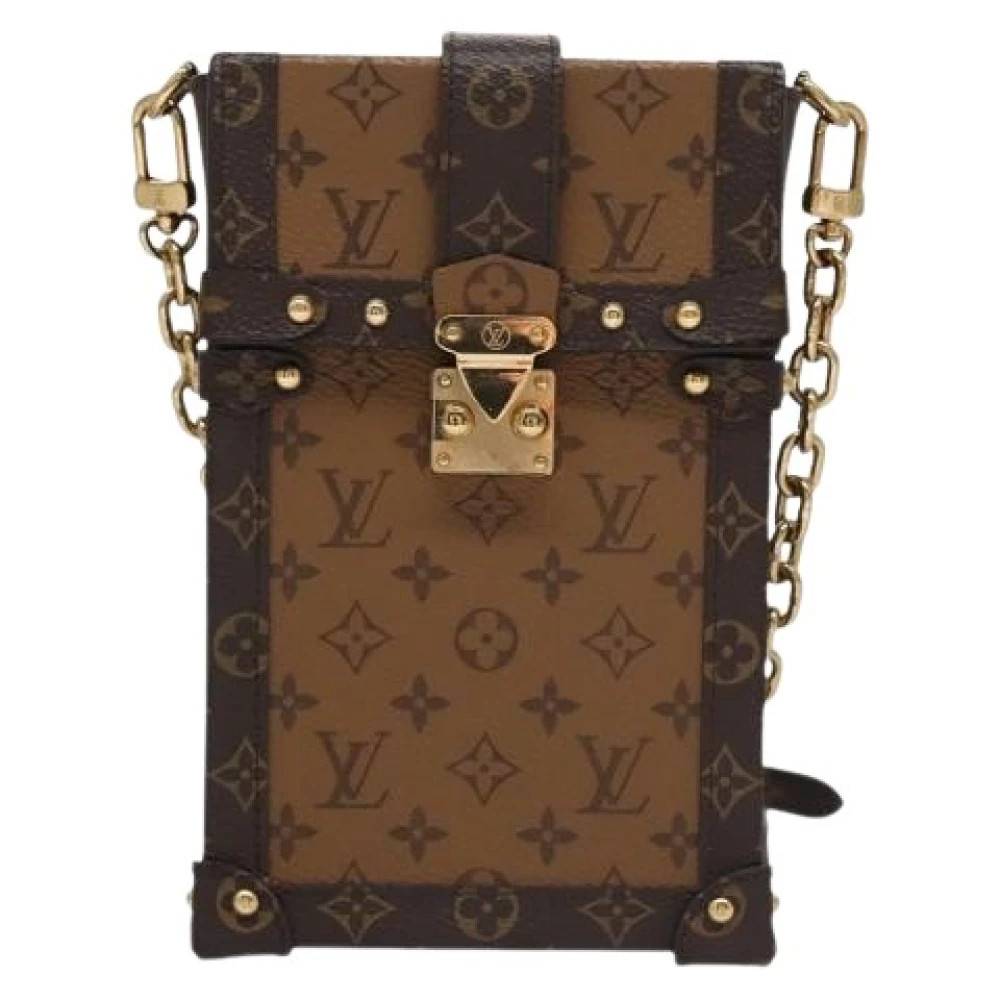 Louis Vuitton Vintage Pre-owned Vertical trunk pochette - Vintage - Dame - Brun - ONE SIZE - Uld