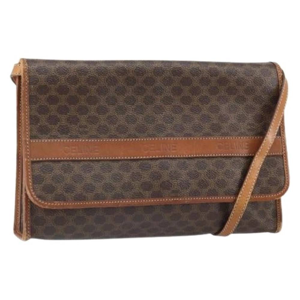 Celine Vintage Pre-owned Vintage Skuldertaske - Vintage - Dame - Brun - ONE SIZE - Uld