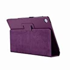 fall For Lenovo Case Tab 4 10 TB-X704F X704L / Plus TB-X304F X30 4L, Pu Läder Tablet Cover Flip Case for Lenovo Tab4 10 x70 4f x304f (Färg : Tab 4 Plus 10 purple)