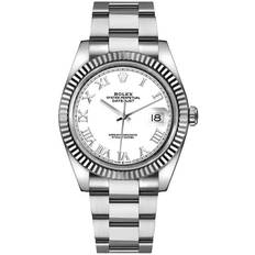 Rolex Herrklocka 126334-0023 Datejust 41 Vit/Stål Ø41 mm