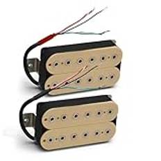 Elgitarr Pickup Alnico 5 Humbucker Pickup Dubbelspole Elgitarr Bridge Pickup Svart Gitarrdelar Varmt Ljud(B+N)