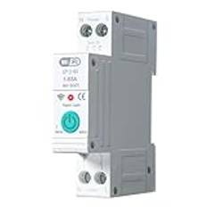 DEWIN Tuya WiFi Smart Circuit Breaker, 1P 63A skena DIN WiFi Smart Energy Meter kretsbrytare effektmätning för smart hem fjärrkontroll