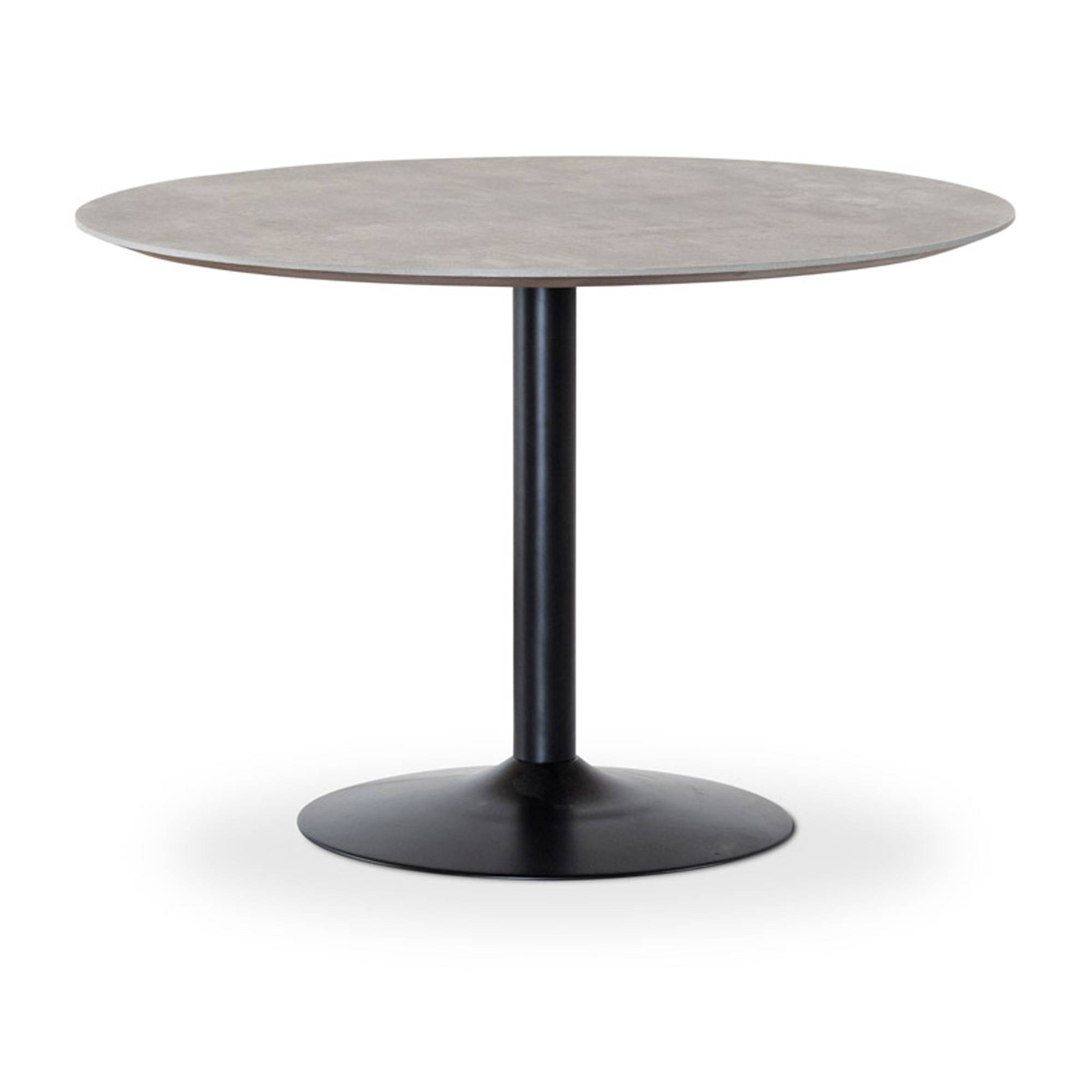 Torkelson Miles matbord Betonglaminat/svart 110 cm
