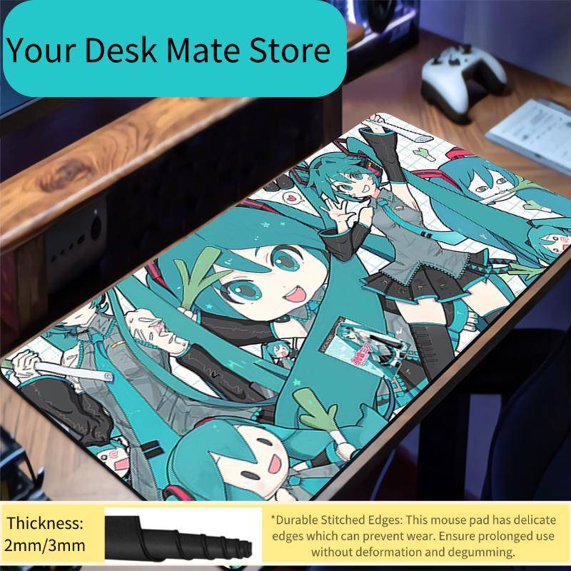 Mouse Pad Hhatsune Miku Multi Size Gamer Keyboard Pad Desk Mats Extended Mausepad Office PC Gaming Accessories Mousepad