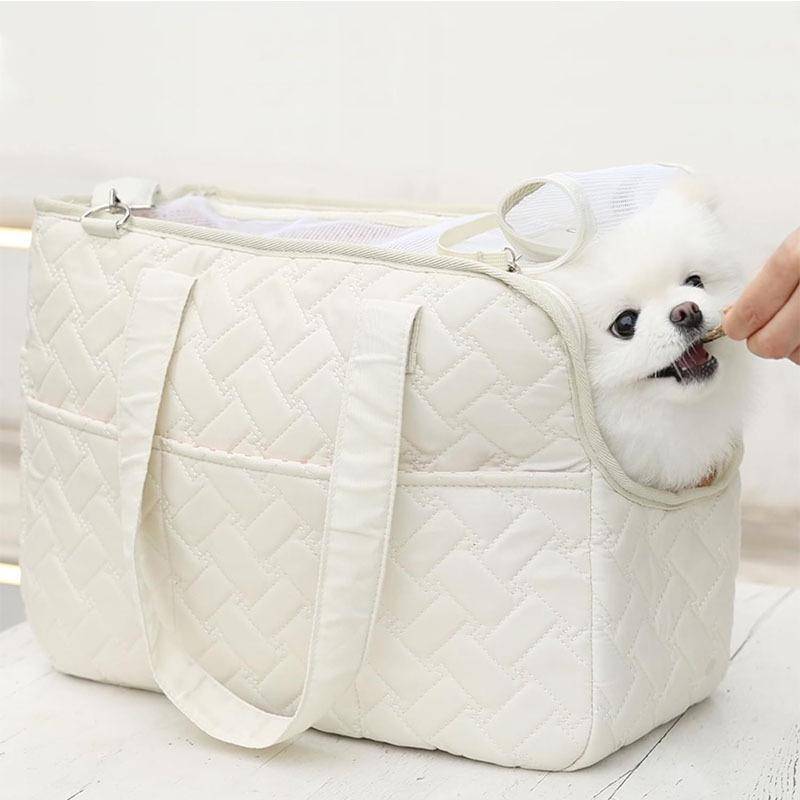 Trendig Bärväska för Husdjur Handhållen Kattväska - Enkel Axel Hund Crossbody med Huvudöppning för Utomhusbruk rosa