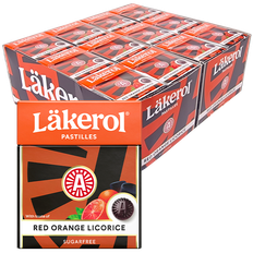 Läkerol Red Orange Licorice 25g x 48st