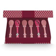 Pip Studio Oriental Flower Festival Set of 6 Teaspoons - Pink