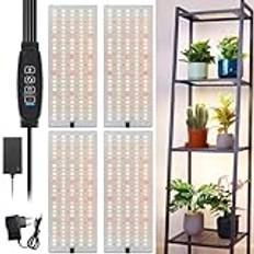 CEIEVER Växtlampa, LED, helspektrum, växtljus med 4/8/12H timer 540 lysdioder, växtlampa, vaxljus med 10 typer av ljusstyrka, växtljus för fröstart för inomhusväxter