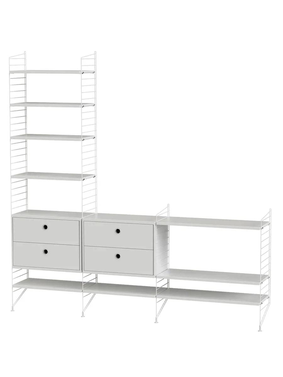 Reol, Living room J fra String Hvid - hvid - Jacobsen Plus