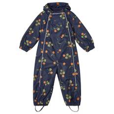 Kuling Milano Mönstrad Skaloverall Med Hjortron Marinblå 98 cm  Vit  98 cm  Unisex