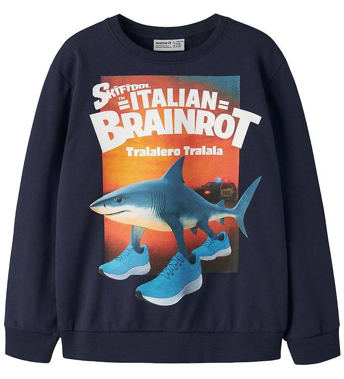 Name It Sweatshirt - NkmAsper - Marinblå Kavaj - Name It - 11-12 år (146-152) - Sweatshirt