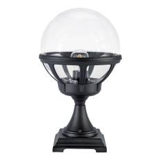 Norlys Bologna Coastal Pedestal Light in Black with Clear Dome