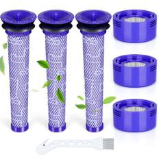 KNOWOM 6-pack ersättningsfilter för Dyson V7 V8 Animal Absolute Motorhead dammsugare, tvättbart filter för Dyson dammsugare, jämför med del # 965661-01 & 967478-01