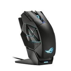 ASUSTek Gaming Mouse Wireless ROG Spatha X MMO 19,000dpi 12 Program Buttons Dual Mode Connection Up to 67 Hours ROG Microswitch RGB Black