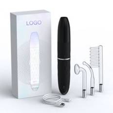 Cordless High Frequency Facial Wand Hair Growth Facial Skin Care Acne Treatment Microcurrent Facial Toning Device