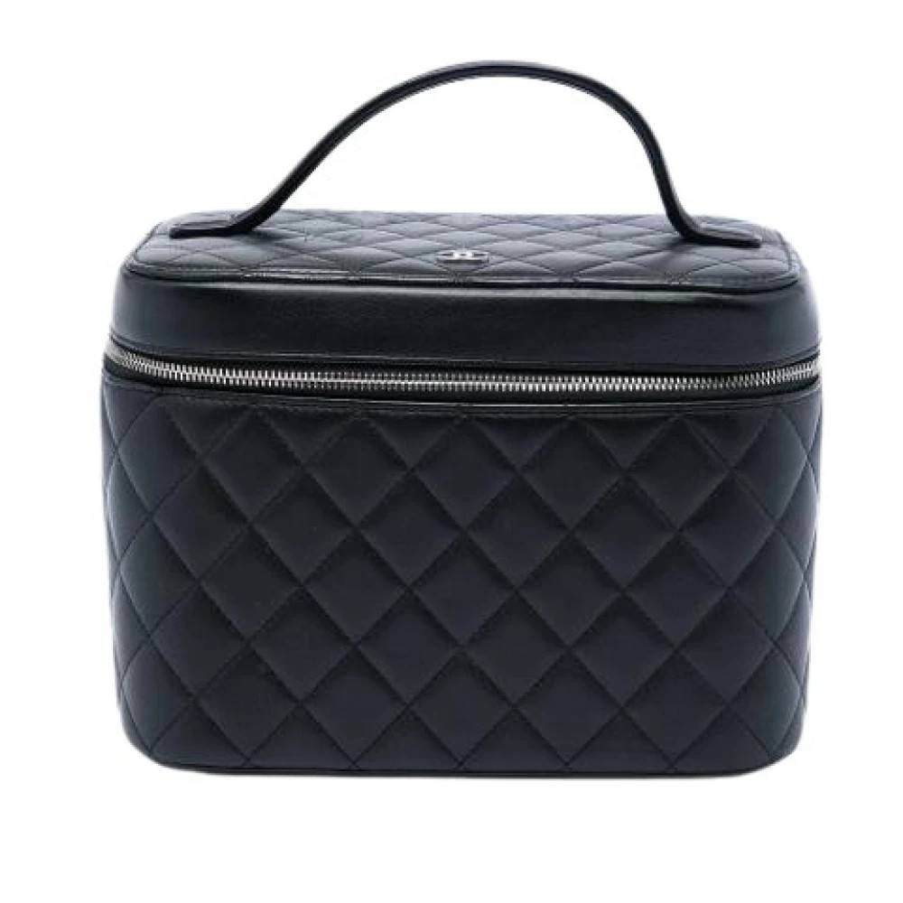 Chanel Vintage Pre-owned Vanity Bag - Vintage - Dame - Sort - ONE SIZE - Læder