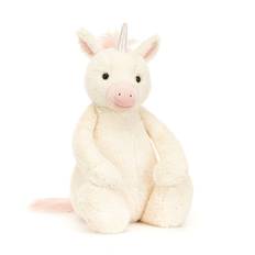 Jellycat bamse Bashful enhjørning virkelig stor - 67 cm