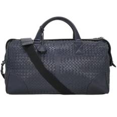 Bottega Veneta Vintage, Vintage , Herre, Blå, ONE SIZE, Uld, Pre-owned Laeder skuldertasker