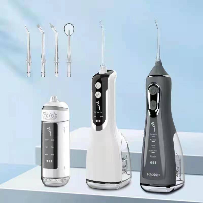 Smart vattentank Vattentät tandrengöring Water Flosser Bärbar munspolning bukal tandlinjeblekning white