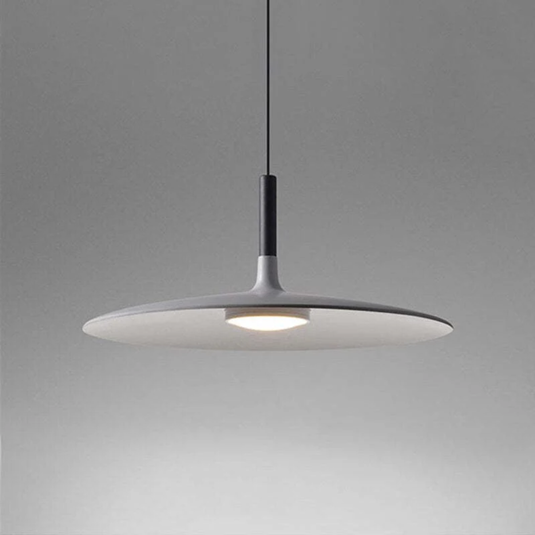 AuraPan – Stilig LED Hänglampa för Modernt Inredning - Svart / Dagsljus(5000-7000K) / 45 cm