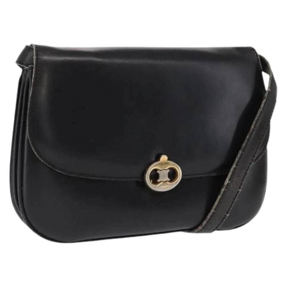 Celine Vintage Pre-owned Vintage Skuldertaske - Vintage - Dame - Sort - ONE SIZE - Uld