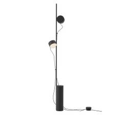 Muuto - Post Floor Lamp - Gulvlampe - Black - Ø9,5 x 136,2 cm