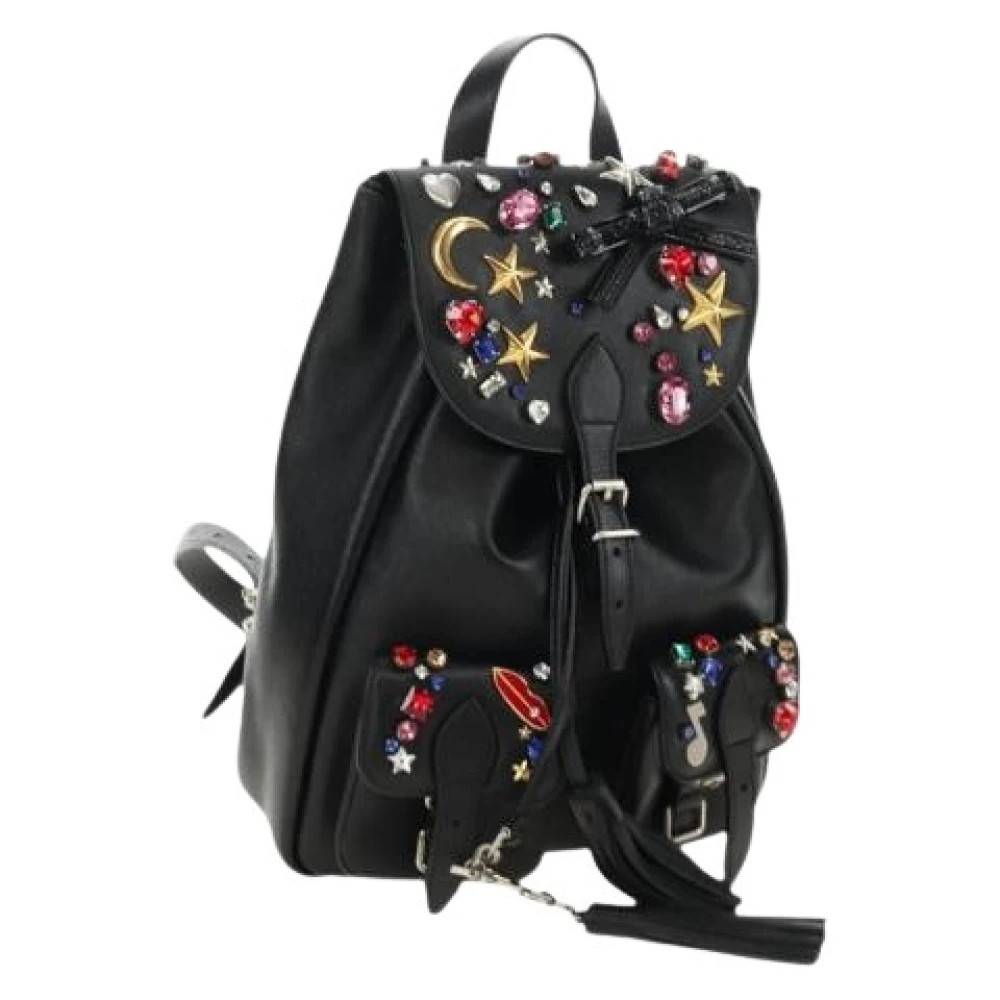 Saint Laurent Vintage Pre-owned Vintage Rygsæk - Vintage - Dame - Sort - ONE SIZE - Uld