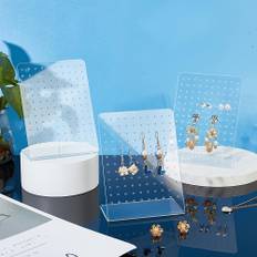1 Pieces Acrylic Earrings Display Stand, Transparent Jewelry Display Stand, Suitable For Stud Earrings And Pendants