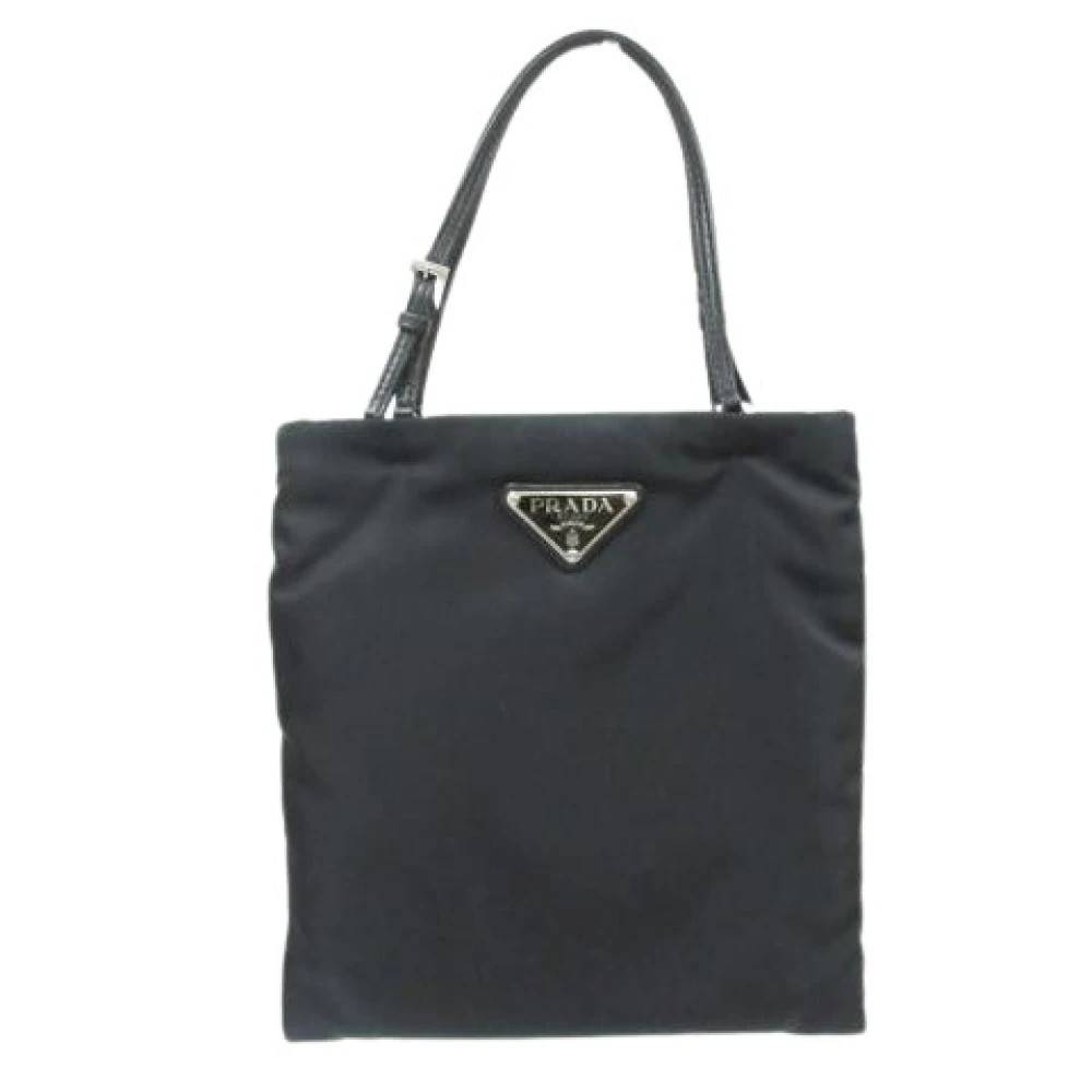 Prada Vintage Pre-owned Vintage Nylon Skuldertaske - Vintage - Dame - Sort - ONE SIZE - Uld