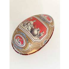Påskägg i plåt - Fabergé - Rött