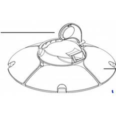 Frisbee poolrobot Topplock blå transparent FX3, FX2