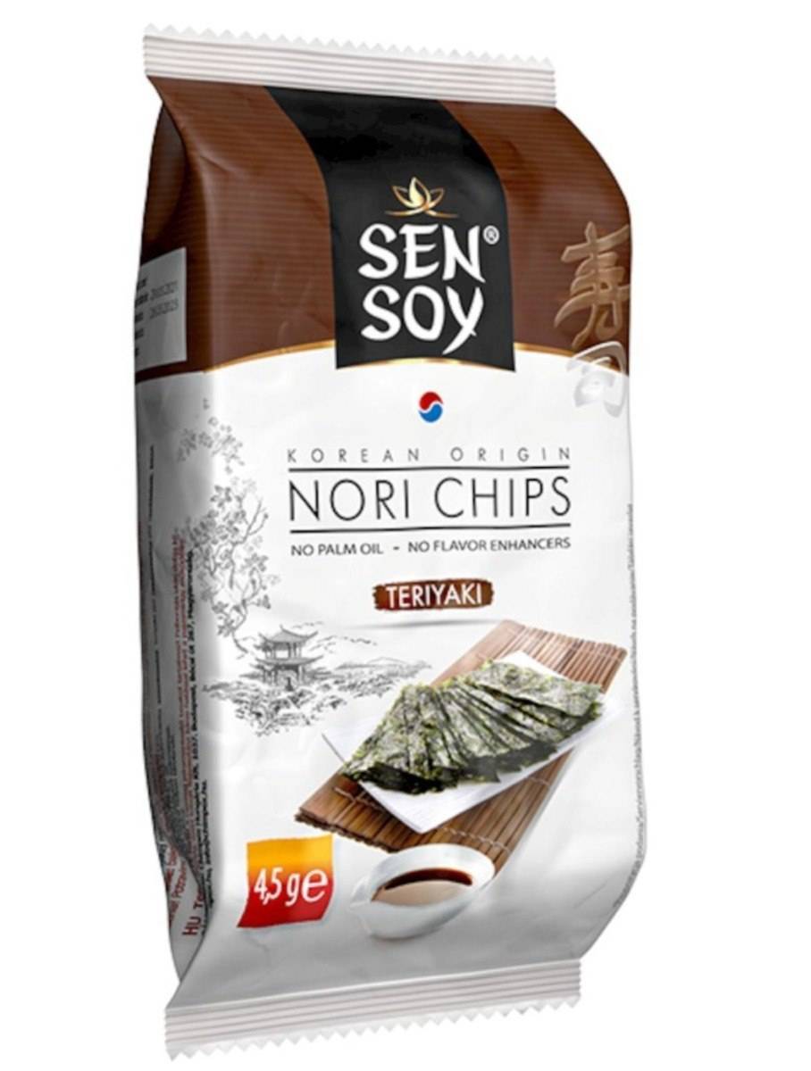 SEN SOY - Chipsy Nori Teriyaki 4,5 g - Teriyaki - 45g