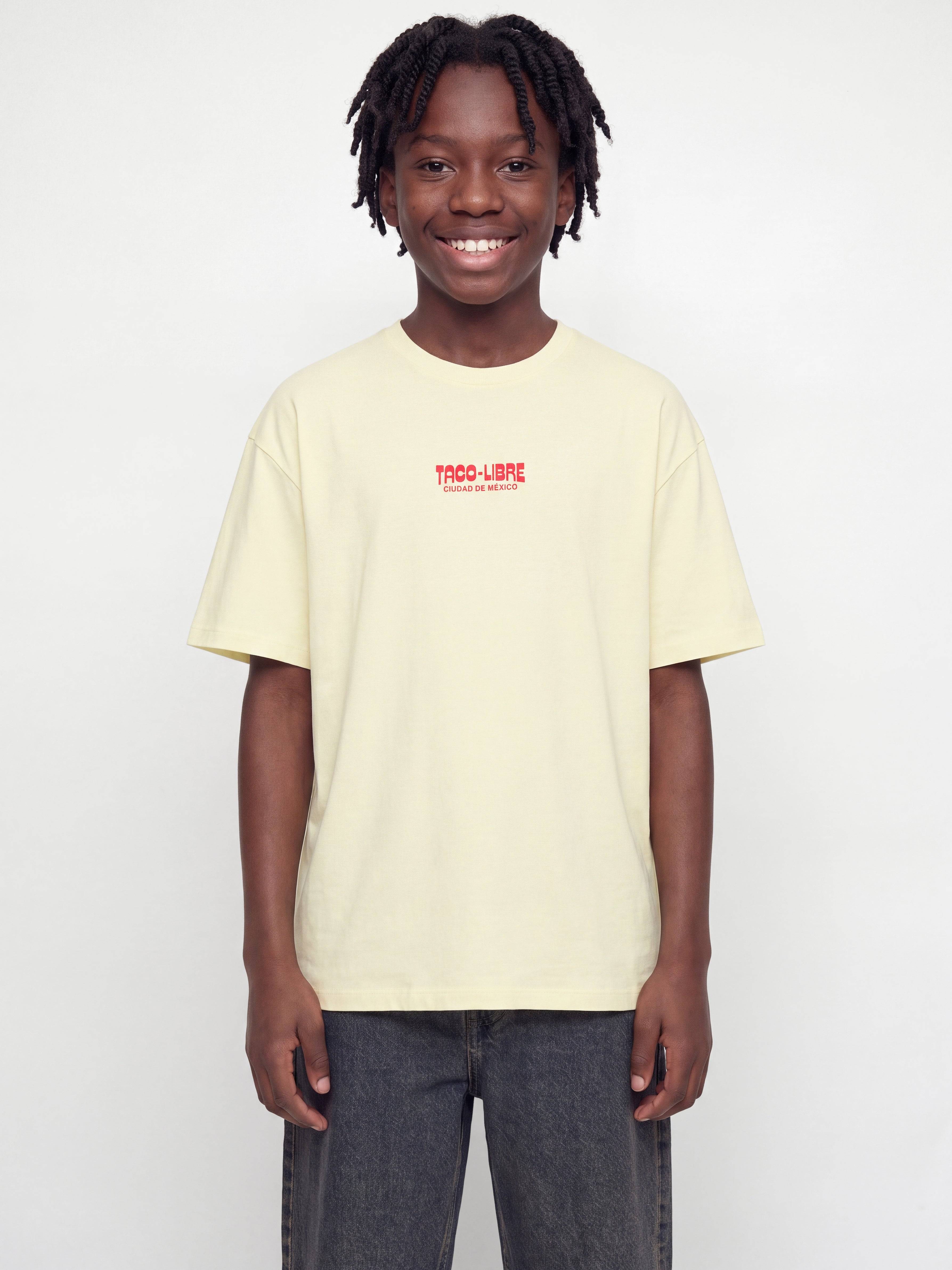 Baktryck T-shirt Boys - Gul - 176