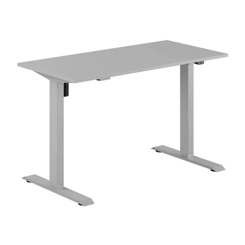 Up & Down Easy skrivbord höj/sänkbart 1 motor - flera storlekar/färgval (160x70 cm, Silvergrå, Grå)