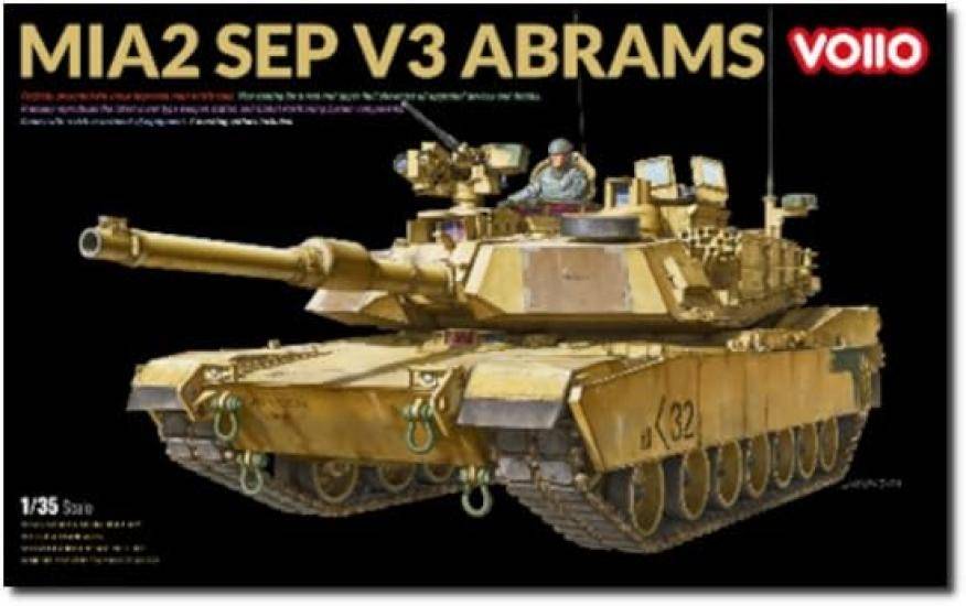 Voiio M1A2 SEP V3 Abrams Amerikansk Huvudstridsvagn Plastmodell 01102 1/35