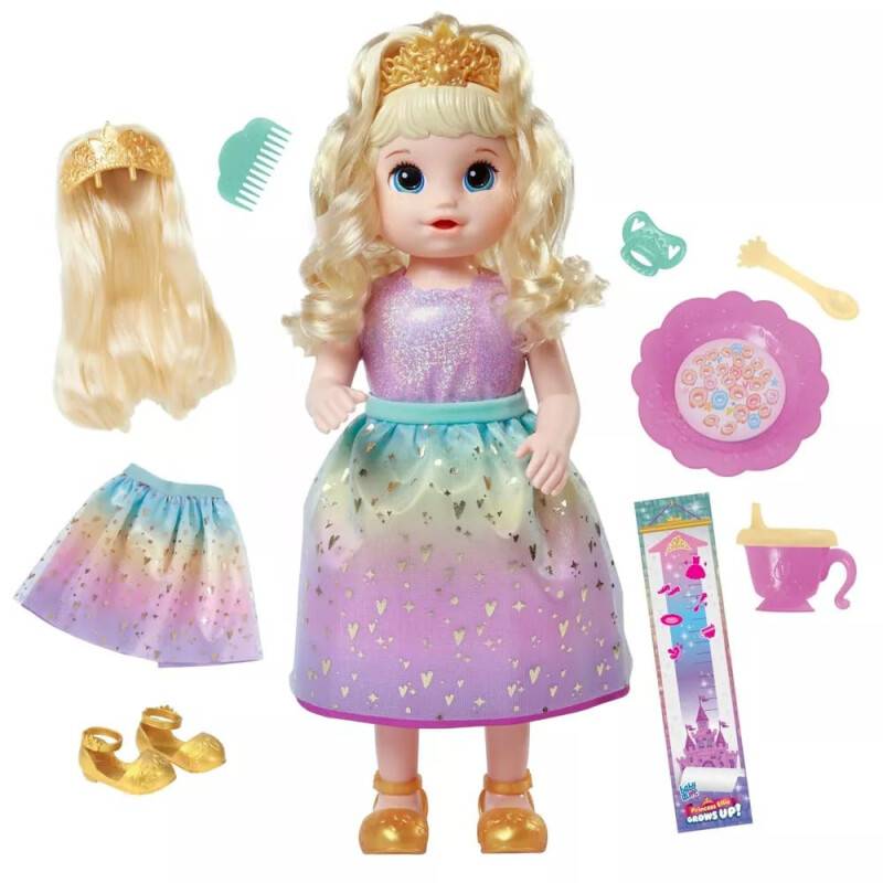 Baby Alive Big Princess Ellie Muñeca de 18 pulgadas (45 cm), muñeca...