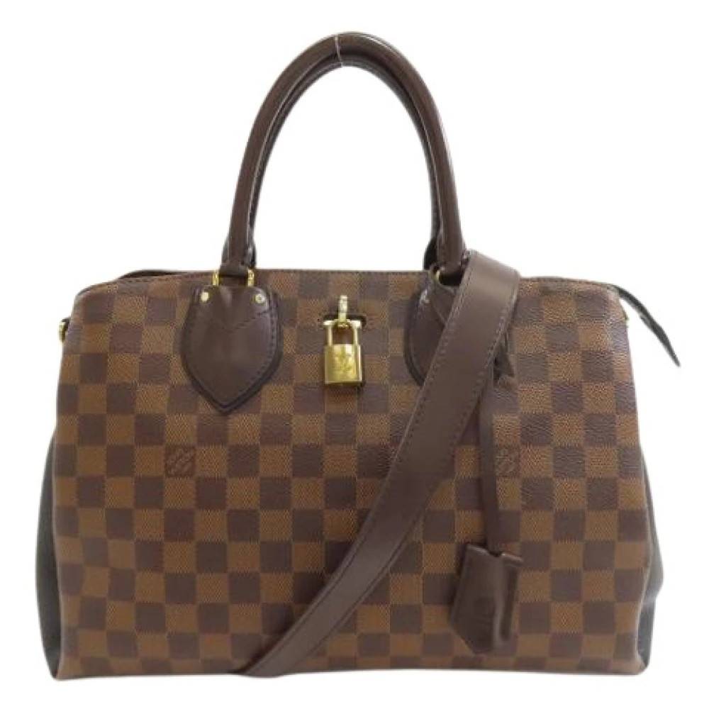 Louis Vuitton Vintage Pre-owned Damier Ebene Håndtaske - Vintage - Dame - Brun - ONE SIZE - Uld