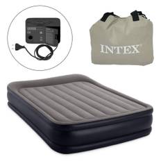 Luftmadras 203x152cm med Intex 64136 pumpe
