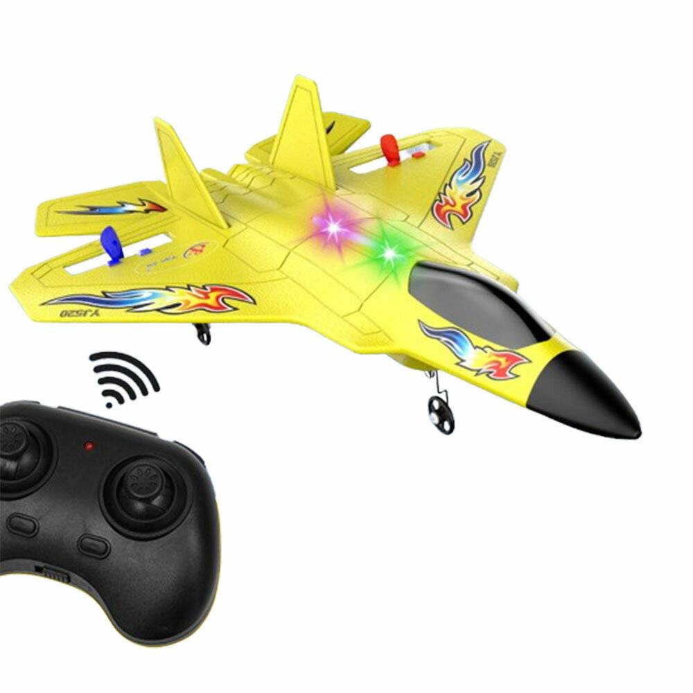 YJ520 260mm Spännvidd 2,4G 2CH Inbyggd Gyro EPP RC Flygplan Glider Jet RTF Med LED-lampor för Nybörjare