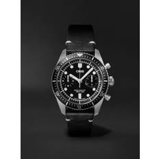 Oris - Divers Sixty-Five Automatic Chronograph 40mm Stainless Steel and Leather Watch, Ref. No. 01 771 7791 4054-07 6 20 01 - Men - Black