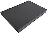 mc-fodral Sittdyna i skum för matsal, pall, stol, fyrkantigt skum (50 x 35 x 4,5 cm), set med 4 st svart