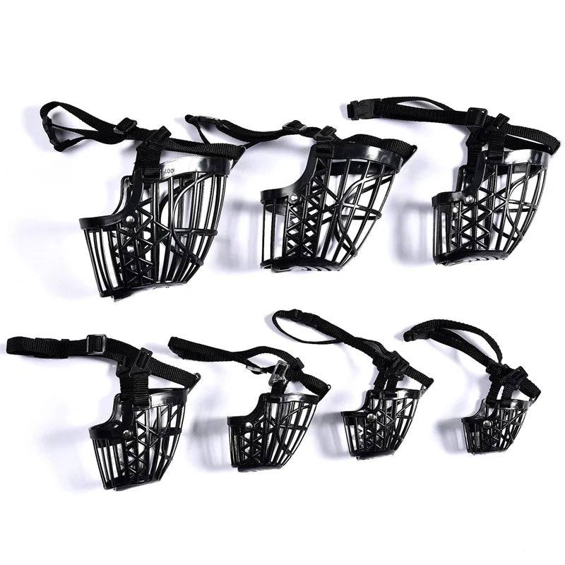 Adjustable Basket Muzzle for Dogs — 7 Sizes - Black / 6-suit for 15-20kg / SPC (6-suit for 15-20kg)